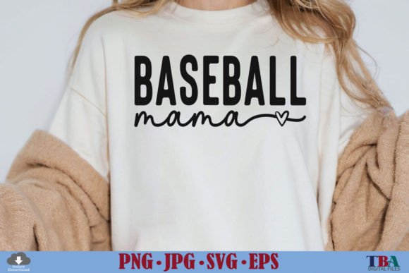 Baseball Mama SVG Graphics for T-Shirt Designs