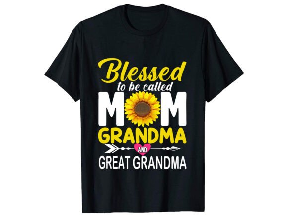 Blessed to Be Grandma Graphics & T-Shirt Designs