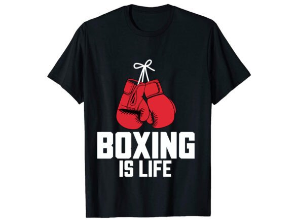 Boxing is Life T-Shirt Design: Graphics for Bold Branding