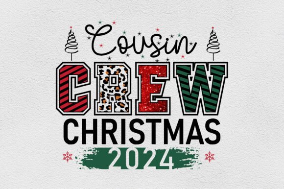 Christmas Cousin Crew SVG 2024 Family Graphics