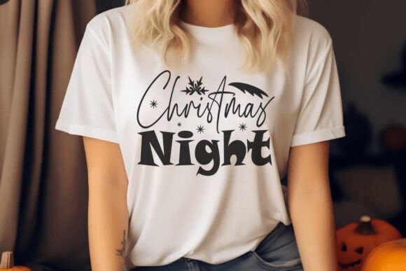 Christmas Night SVG Design: Graphics for T-Shirt Designs & Editorial Use