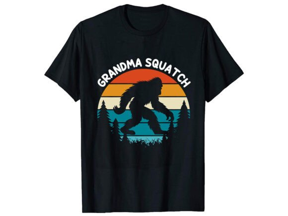 Grandma Squatch T-Shirt Design: Graphics That Spark Joy