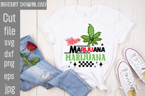 Marijuana SVG Cut File: Graphics for T-Shirt Designs