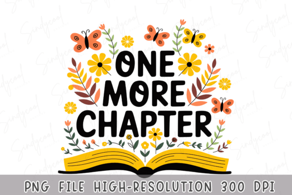 One More Chapter Book Lover Graphics & Illustrations