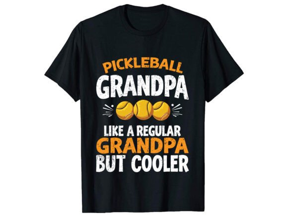 Pickleball Grandpa T-Shirt Design: Graphics for Warm, Playful Branding