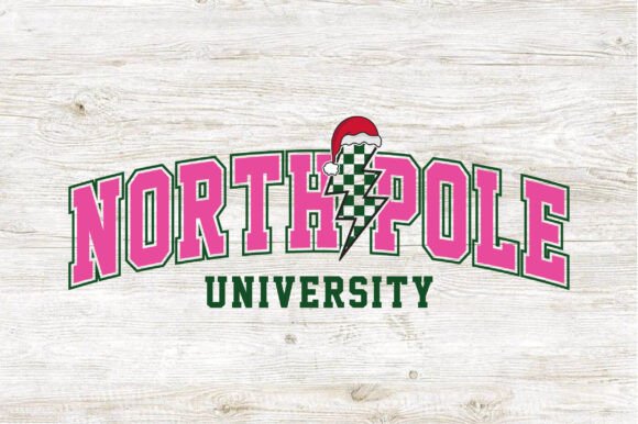 Pink Christmas PNG North Pole University