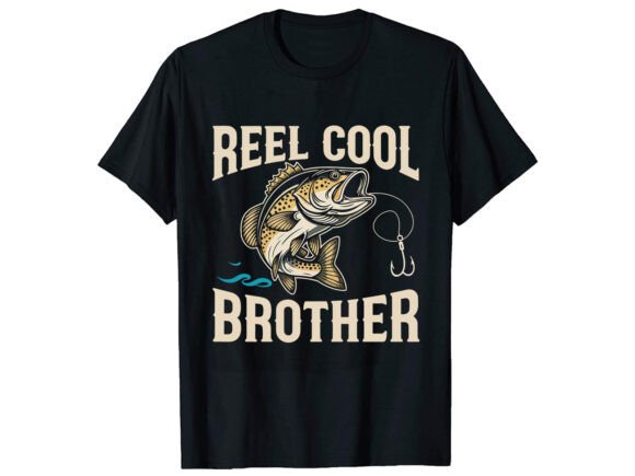 Reel Cool Brother T-Shirt Design: Graphics for Local Branding & T-Shirt Designs