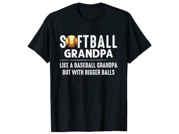Softball Grandpa T-Shirt Design: Graphics for Authentic Branding